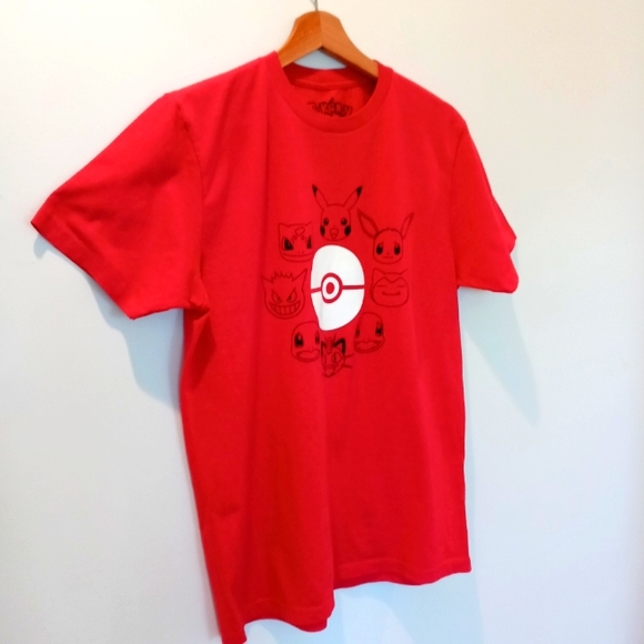 Vintage Pokémon Man's Heather Red Pikachu T-Shirt - Picture 2 of 9